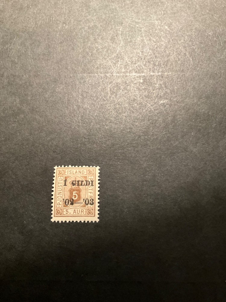 Iceland Scott #022 never hinged