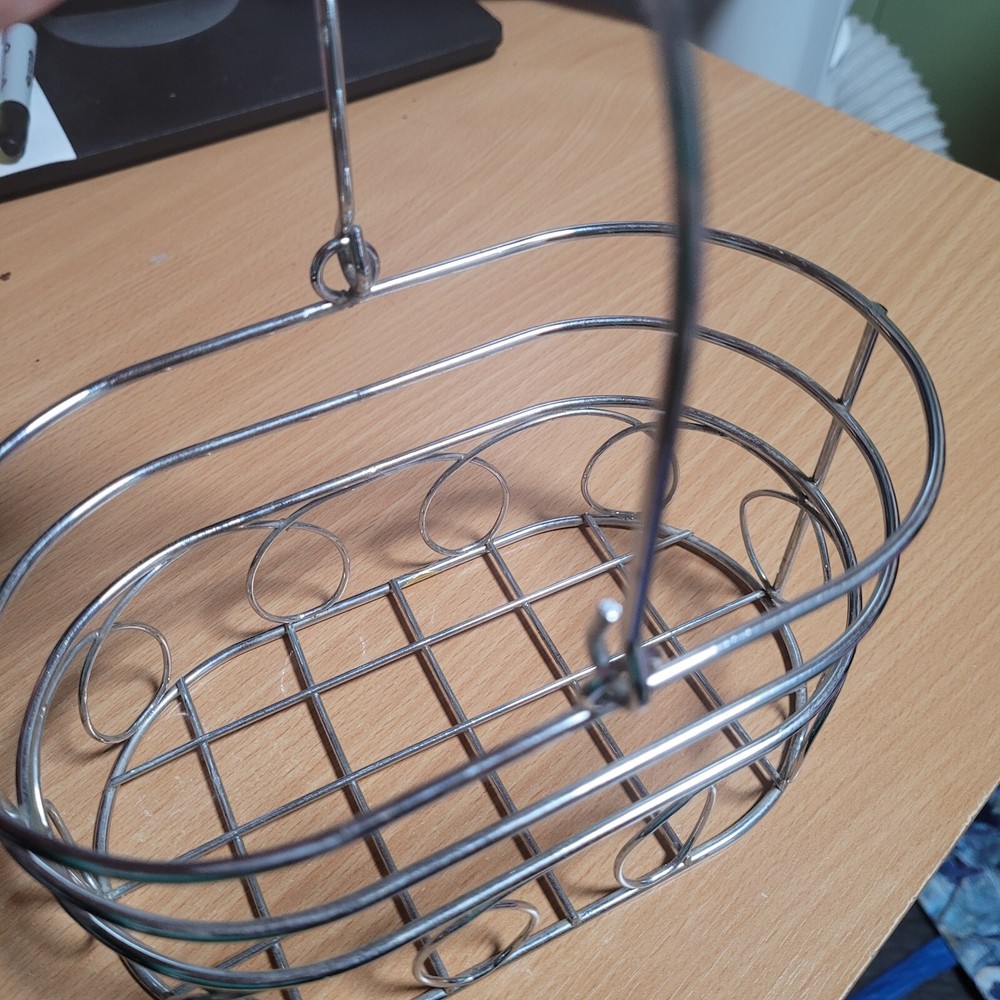 Condiment Holder Metal Wire Rack with Handle