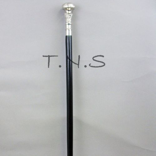 Designer Solid Silver Brass Design Handle Walking Stick Gift For Man Canes Gift