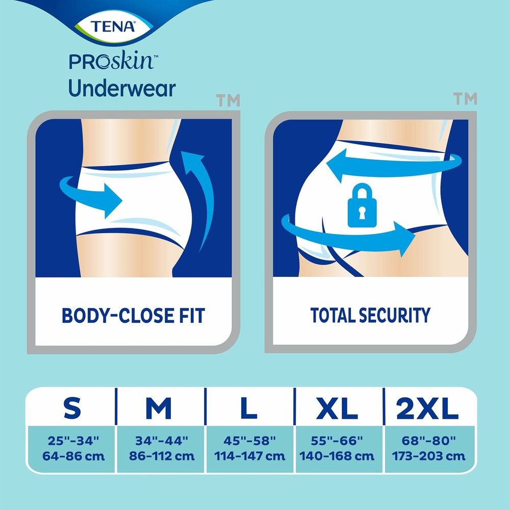TENA Disposable Underwear Large 18 Ct