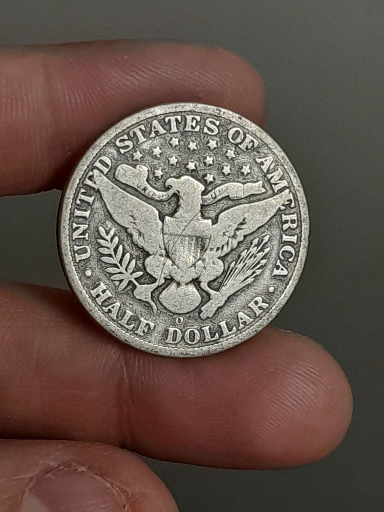 1908- O Barber Half Dollar #1