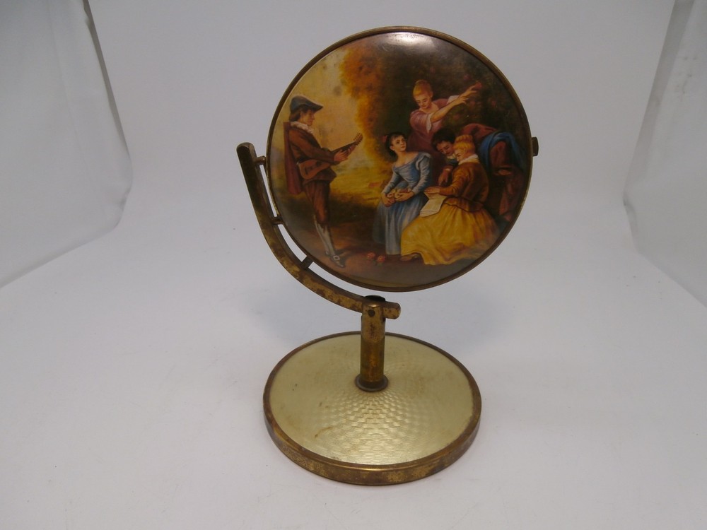 Rare Table Top Antique Folding Mirror