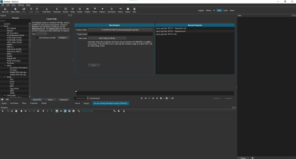 Shotcut Professional HD Video Editing Software Suite for Mac on CD-ROM