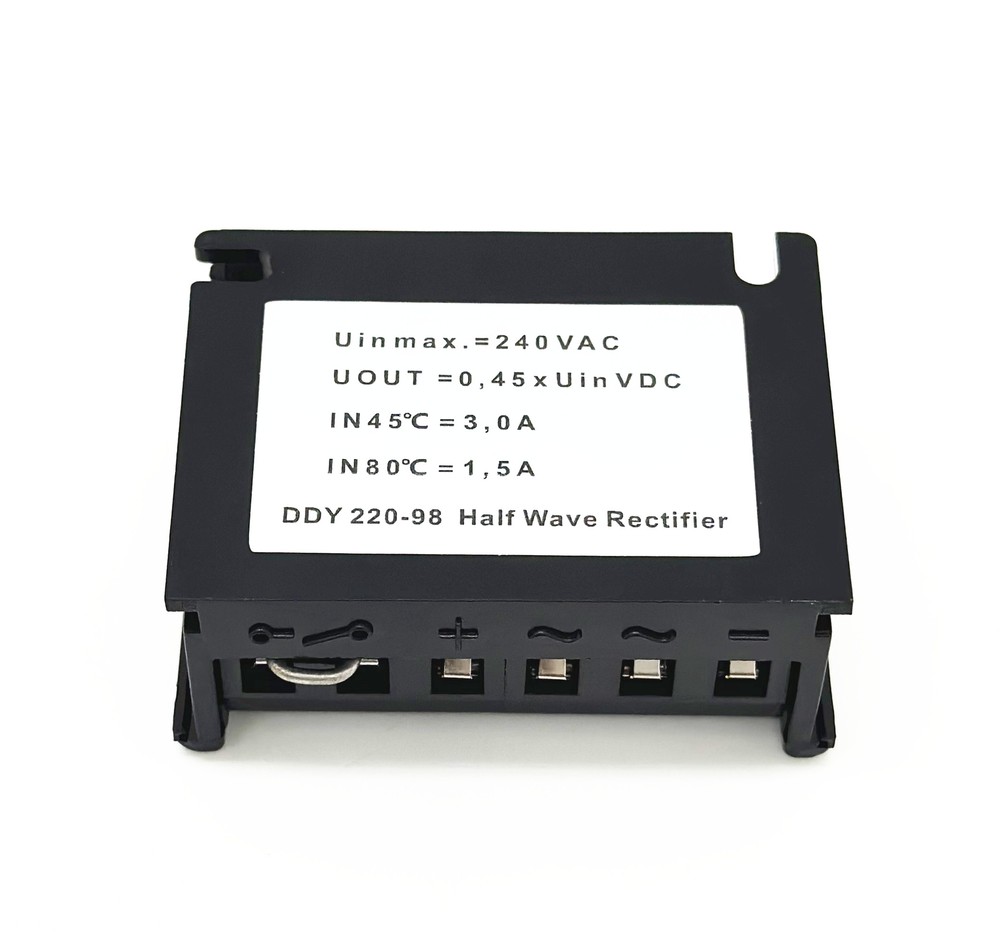 DERELI DDY 220-98 input 220VAC output 98VDC Half-Wave Brake Rectifier module