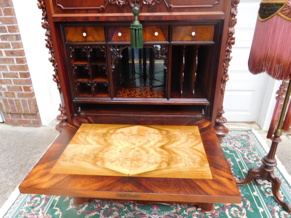EXTRAORDINARY VICTORIAN ABATTANT SECRETARY