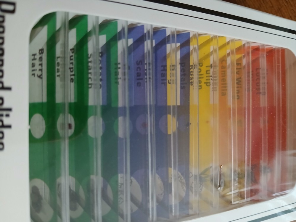 Prepared Microscope Slides (12 Kinds) Professional Type- Plant,Insect