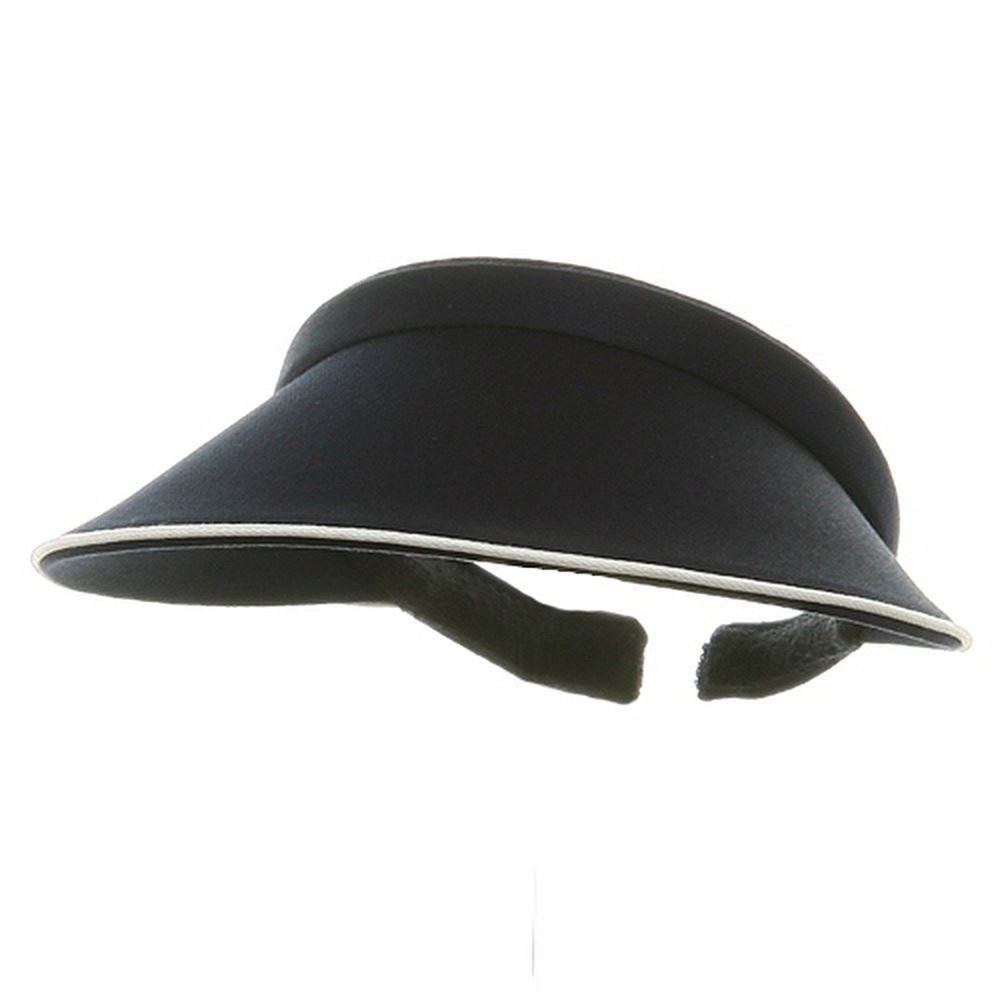 Piping Clip On Visor-Navy