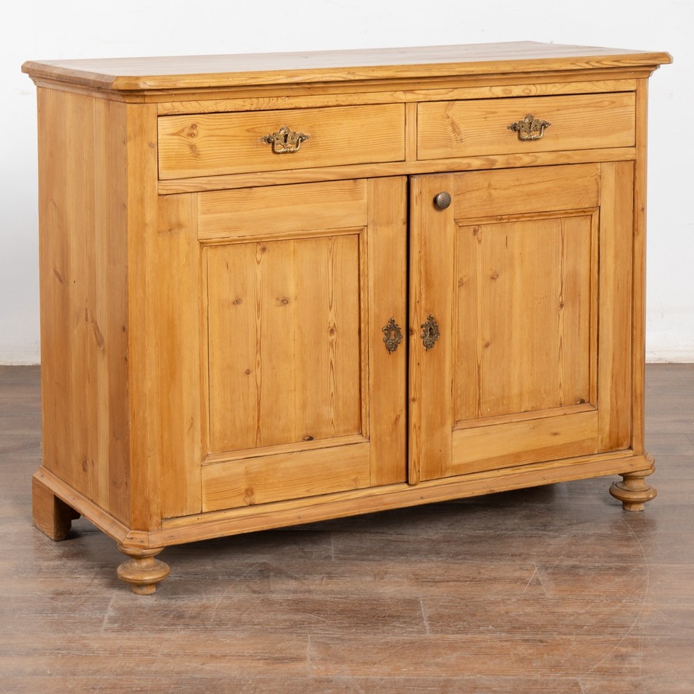 19th Century Danish Pine Sideboard Cabinet