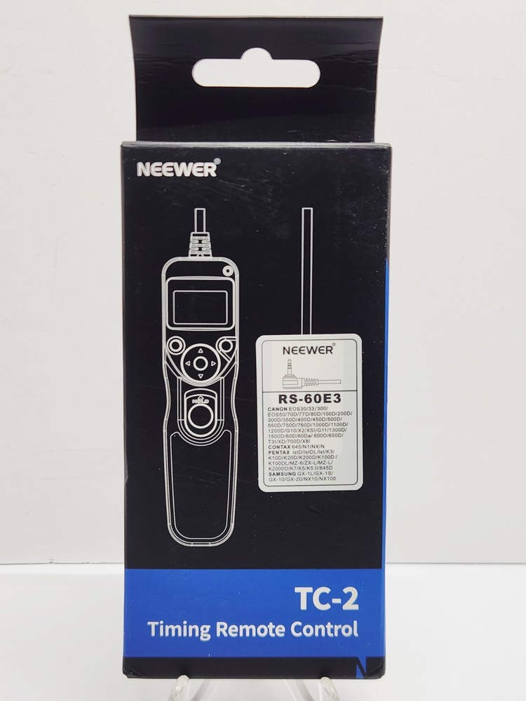Neewer LCD Timer Shutter Release Remote Control for Canon EOS Digital Rebel