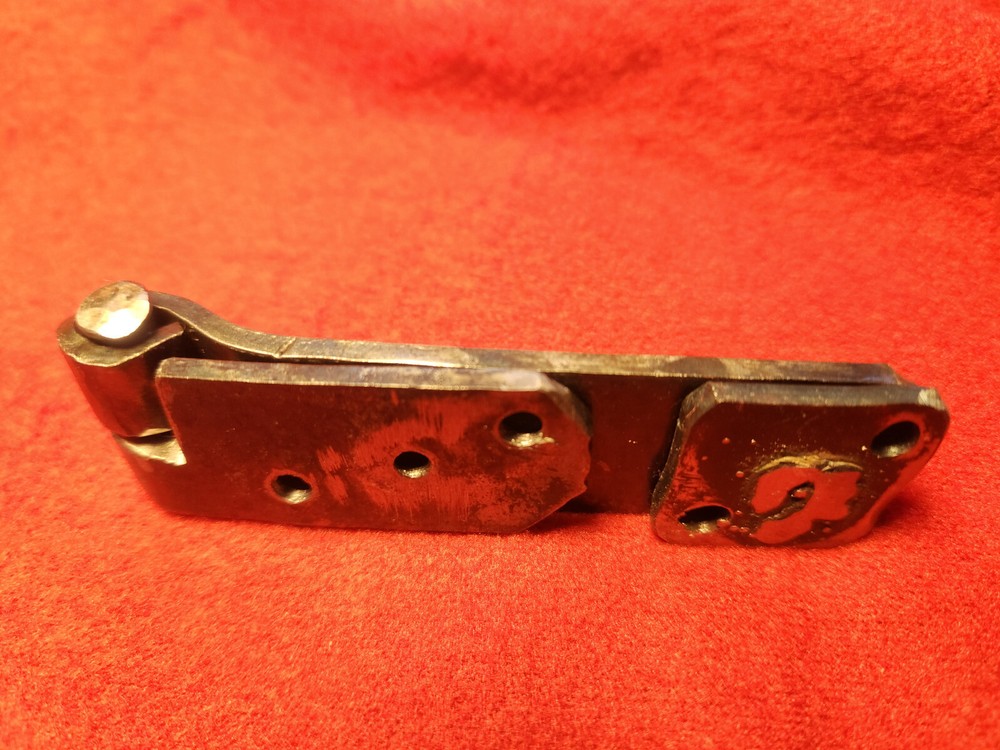 Small Iron Trunk Door Hasp Hand Forged