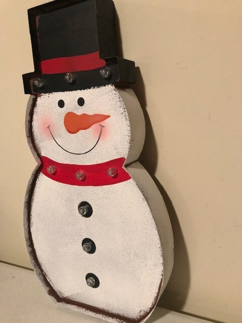 20 inch lighted Snowman - Battery Operated