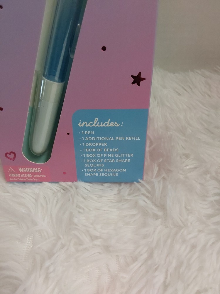 Create Your Own Glitter Pen W/Additional Pen Refill, Glitter, Sequins & Beads