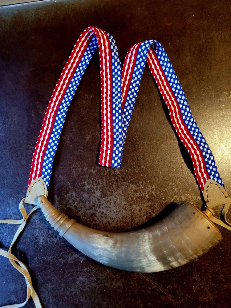 Inkle Loom Woven Powderhorn Strap