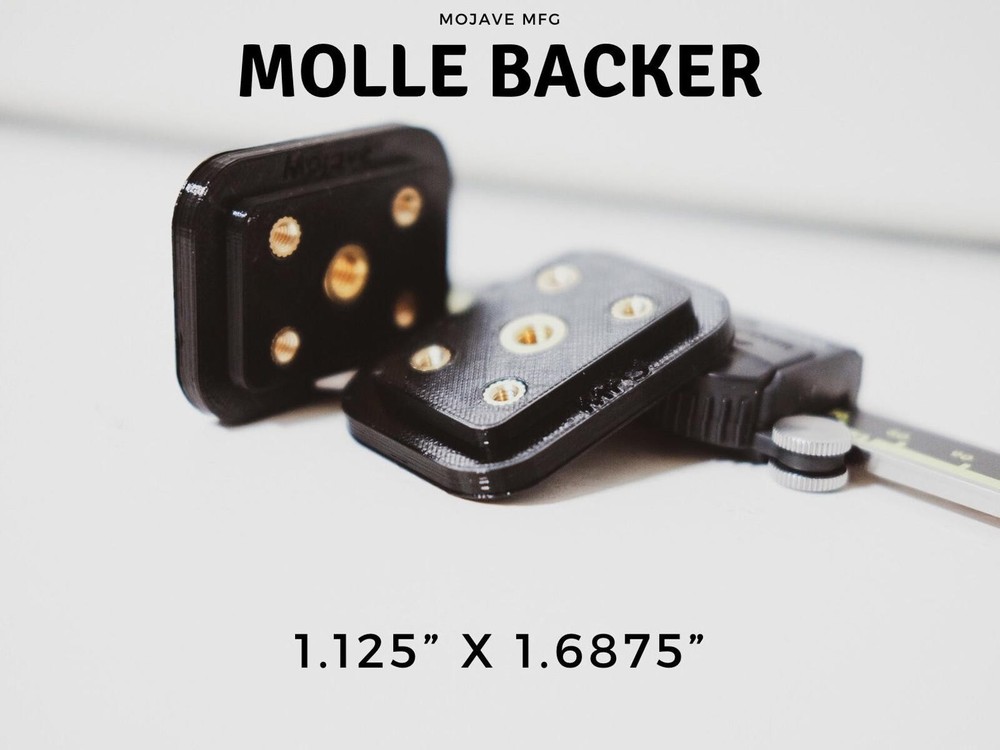1.125” x 1 11/16” SmartCap EvoA Molle Panel Backer (2 Pack)