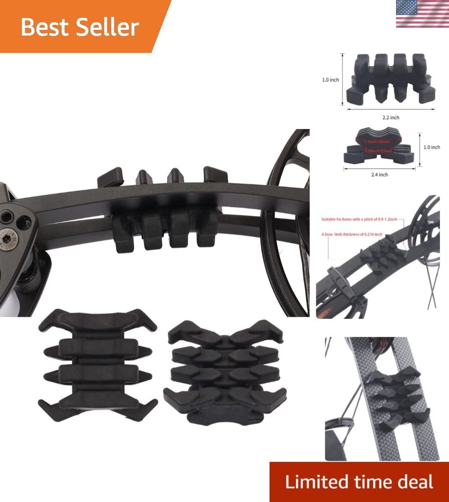 High-Performance Bow Limb Dampeners for Compound Bows & Crossbows - Black