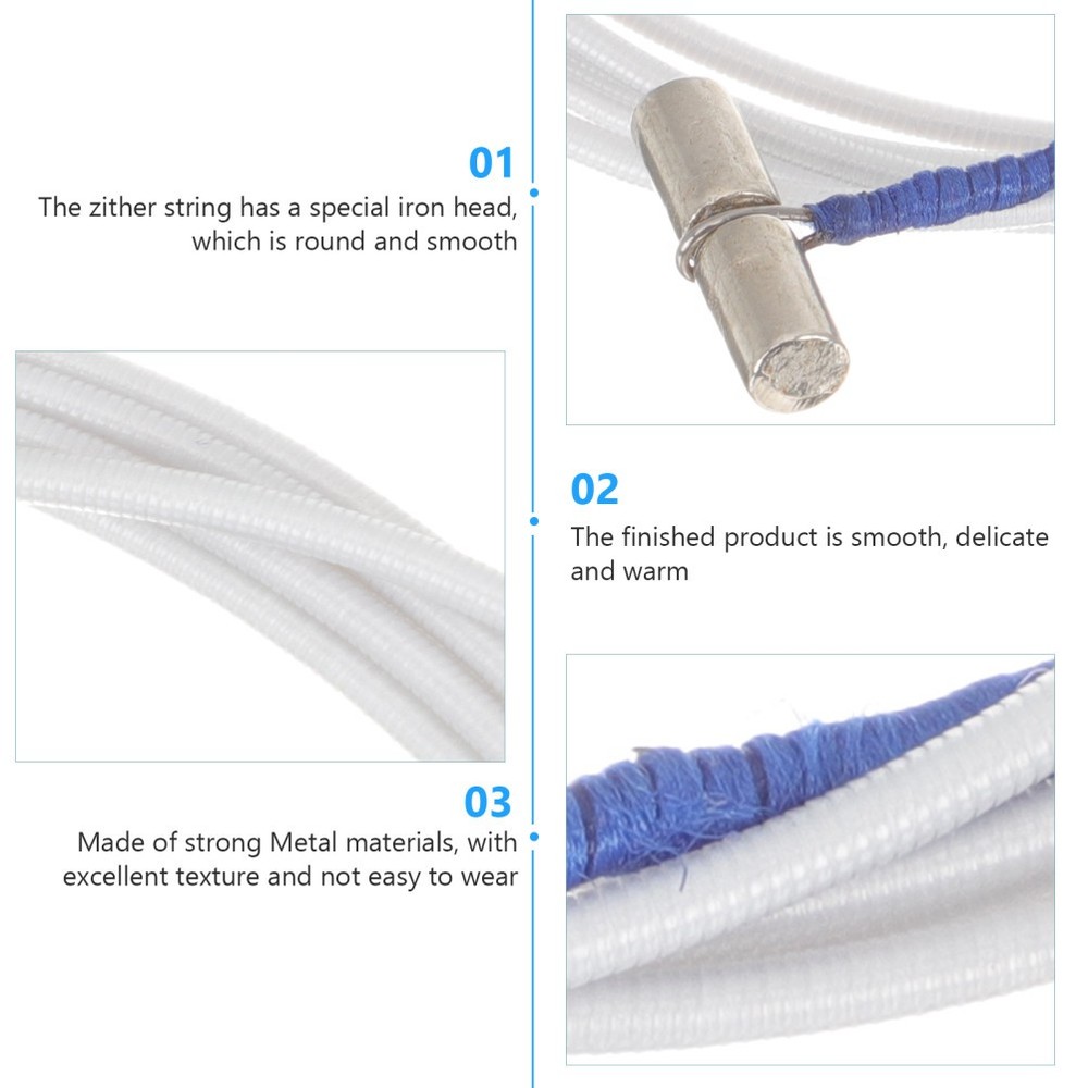 21 Pcs Black Nylon String Guzheng Replacement Strings Hanging Wire