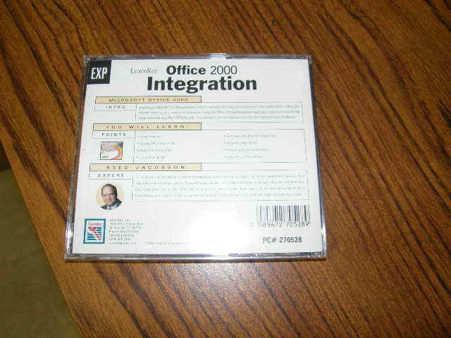 1136)Office 2000 Integration CD-ROM Training LearnKey Self-Paced Computer Trning
