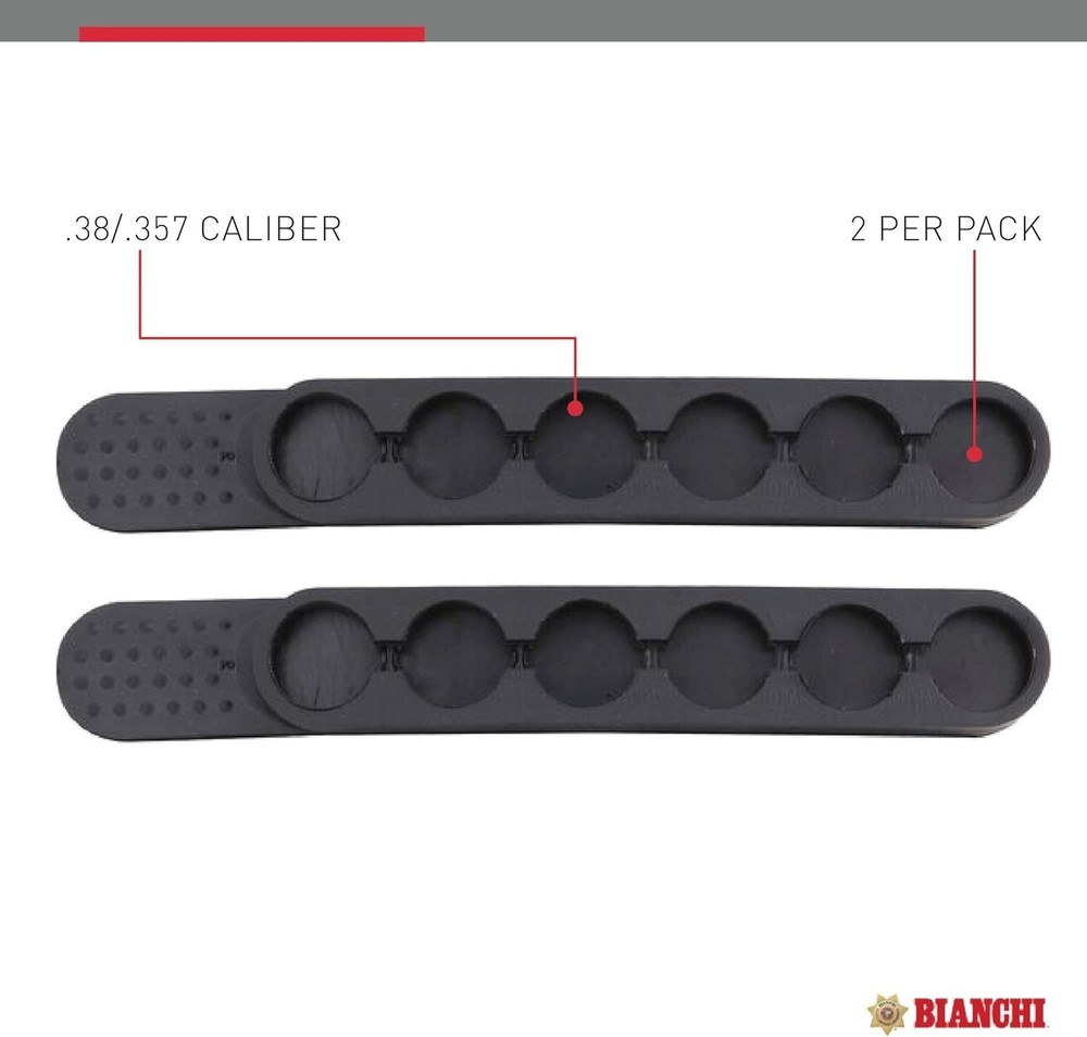 Speed Strips Nylon Pair Black Compact Reloading Device for Revolvers