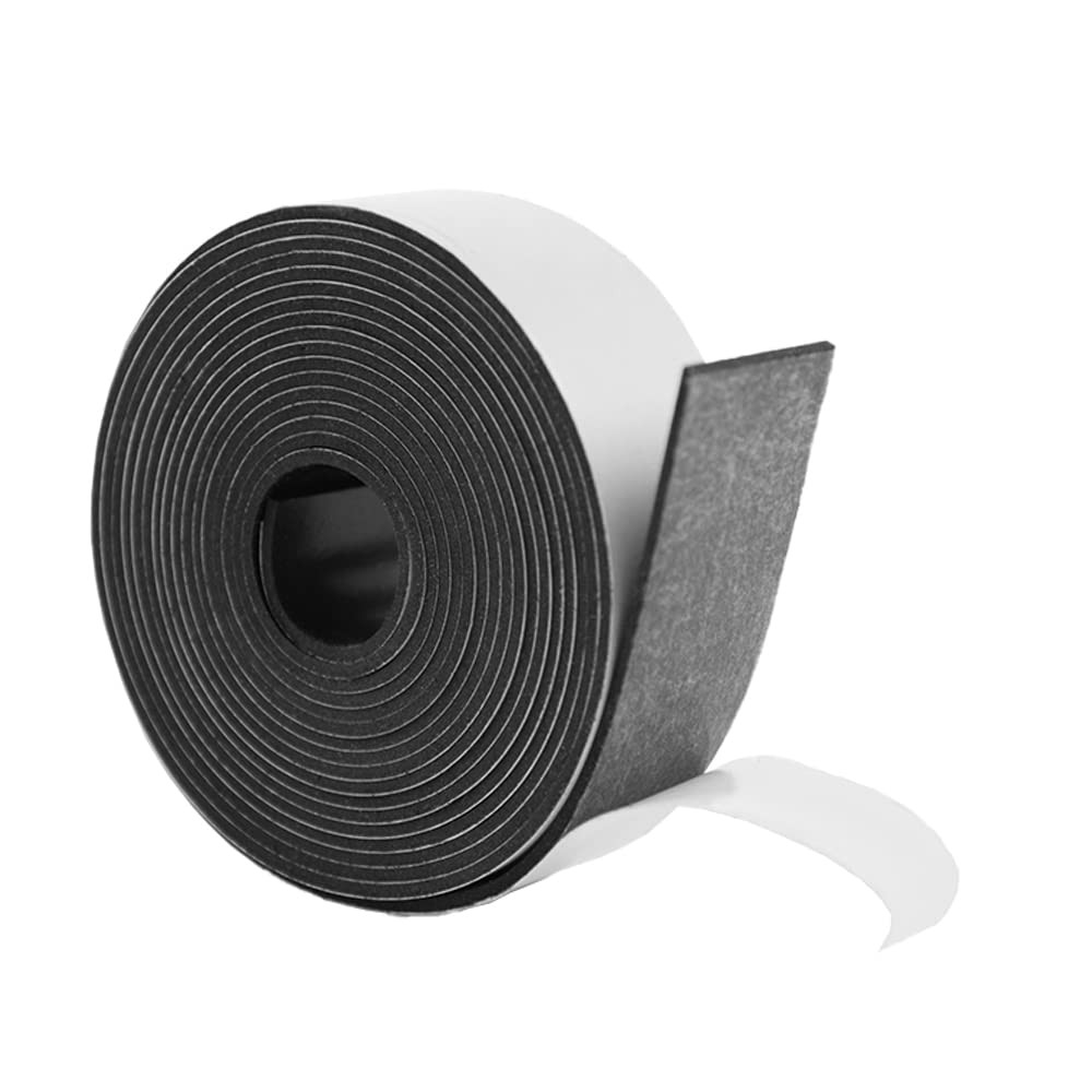 Neoprene Solid Rubber Strips with Adhesive Backing 1/16 (.062)" Thick X 1" Wi...