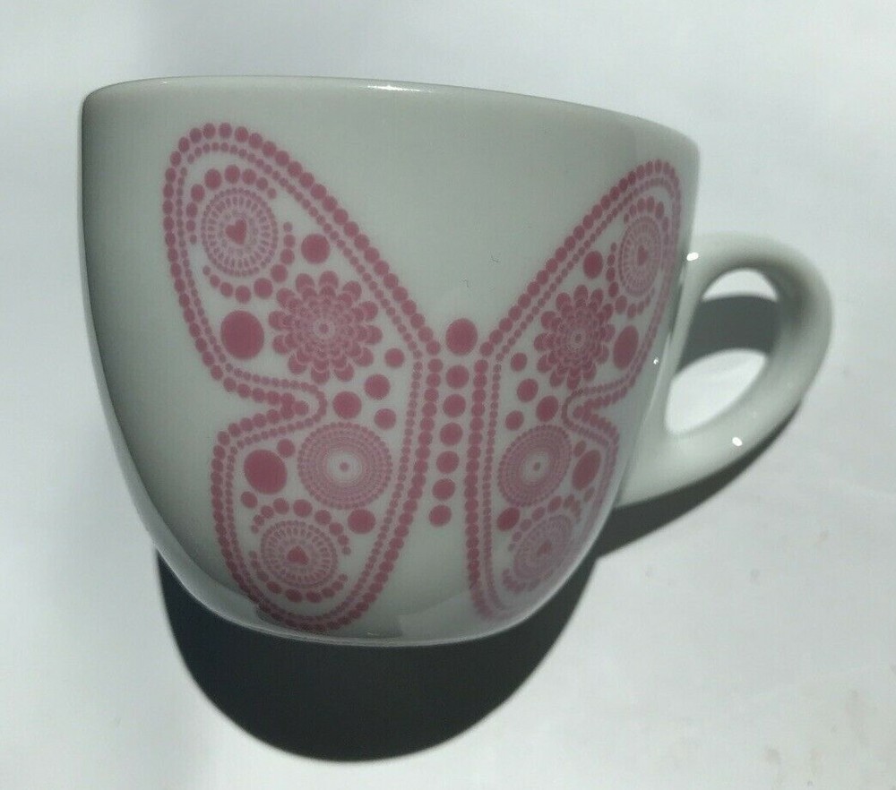 5 Piece Espresso Coffee Cups By MURVAL Butterfly Collection
