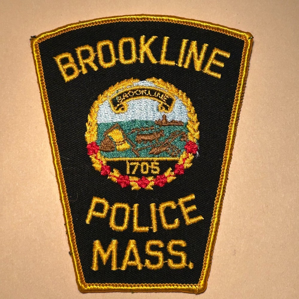 MA Brookline Massachusetts Police Shoulder Patch