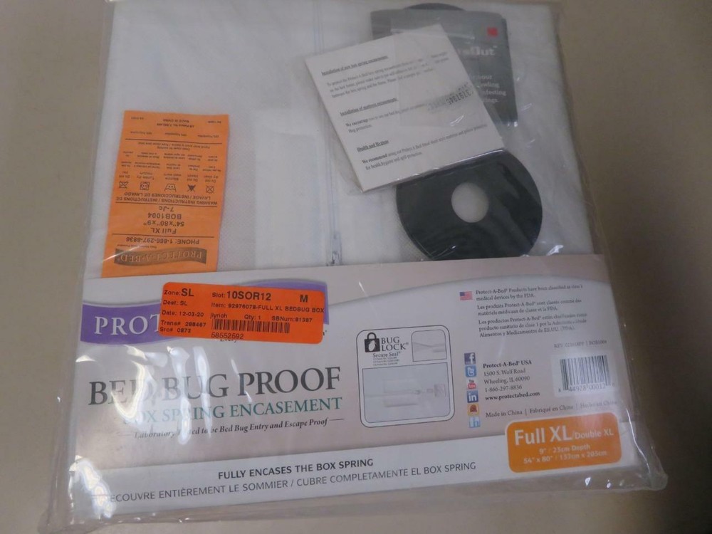 Protect-A-Bed Bed Bug Proof Box Spring Encasement Bug Lock Full XL / Double XL