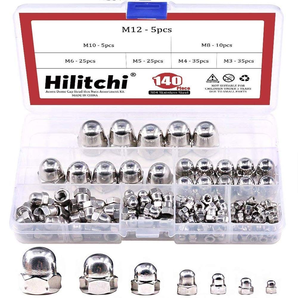 Stainless Steel Acorn Cap Nuts Kit