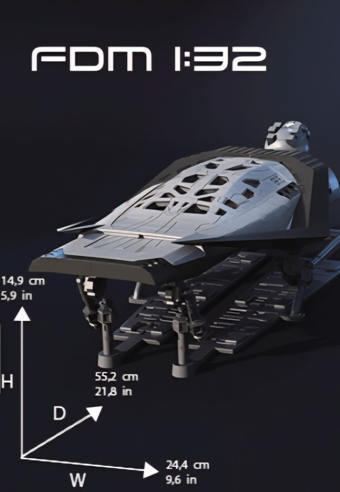 Interstellar 1/40 Scale 21" Ranger 1 Interstellar Orbital Shuttle Ship