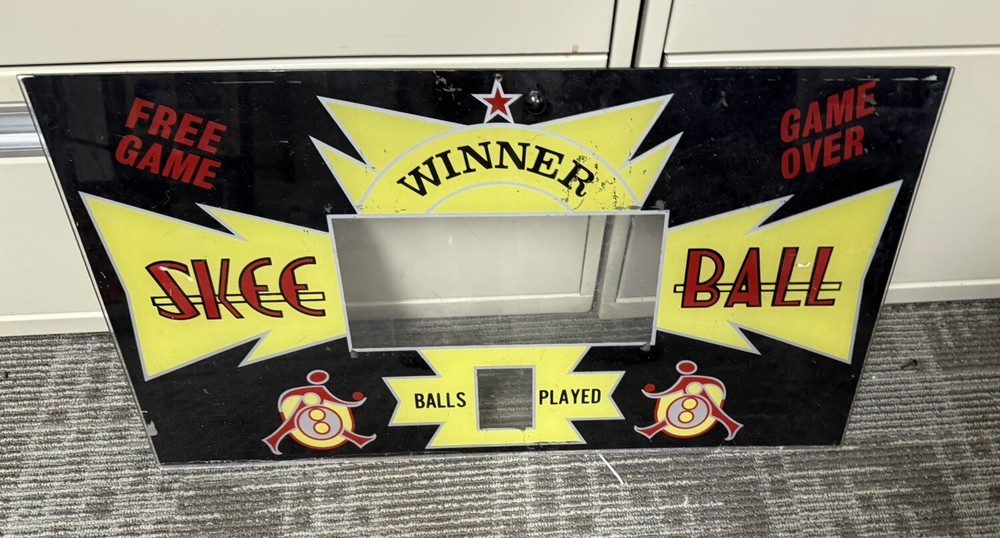 Skiball Ski Ball Video Game Arcade Front Panel Display