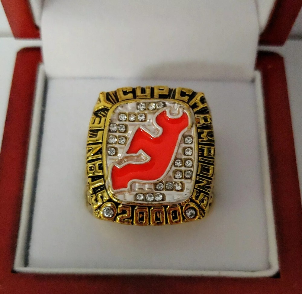 Scott Stevens - 2000 New Jersey Devils Stanley Cup Ring With Wooden Display Box