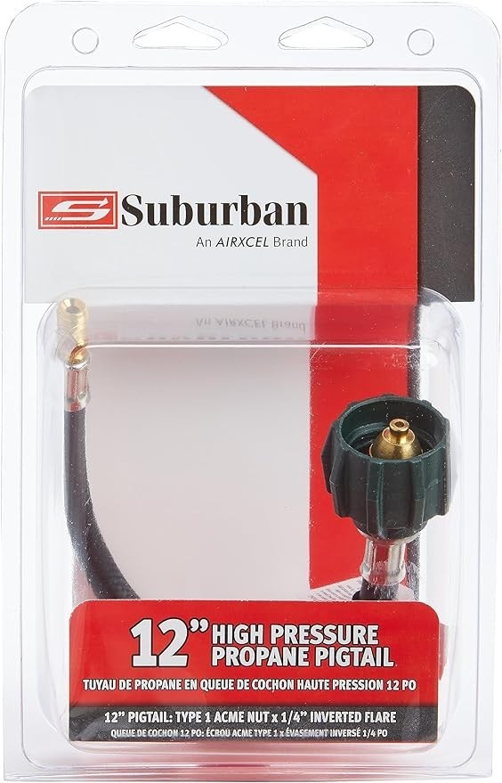 SUBURBAN LP-PT12F RV TYPE 1 ACME NUT PIGTAIL 1/4'