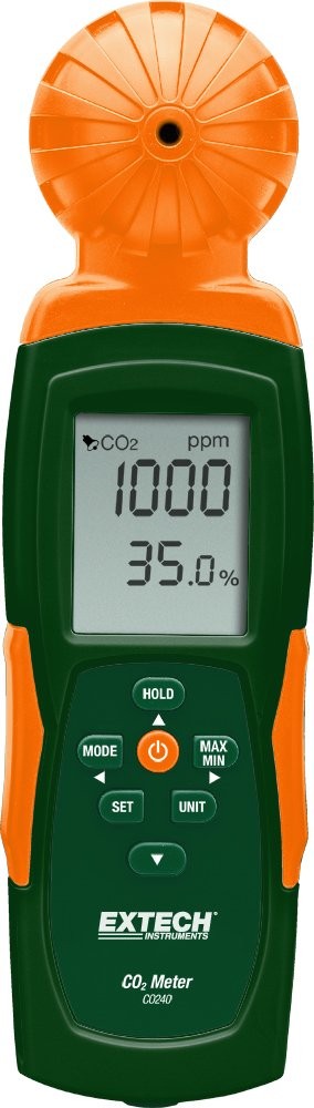 Extech CO240 - Indoor Air Quality Meter – Handheld CO₂, Temperature,