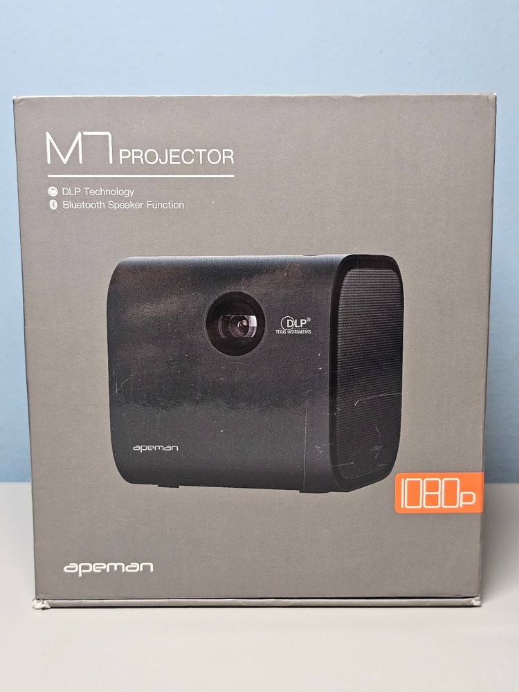 Apeman M7 Projector - 1080p -DLP Technology - Bluetooth - .8-2.6m Projection