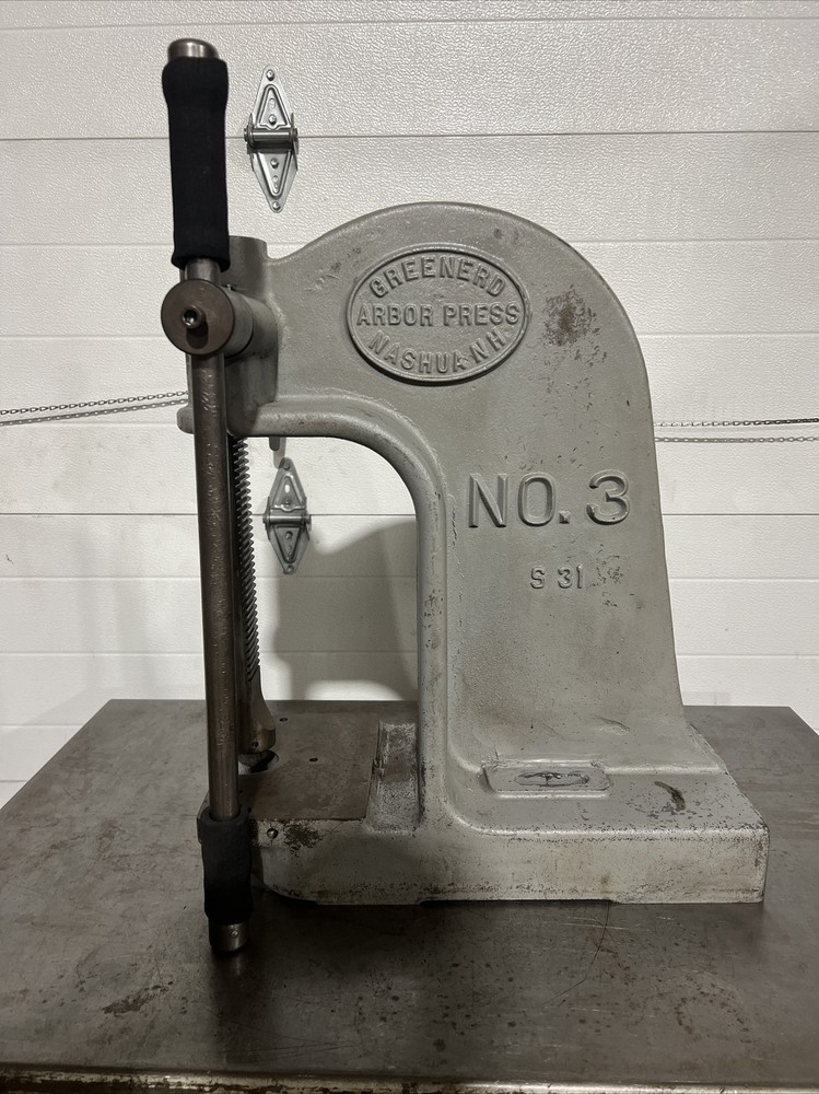 Greenerd No. 3 Arbor Press Used Surplus