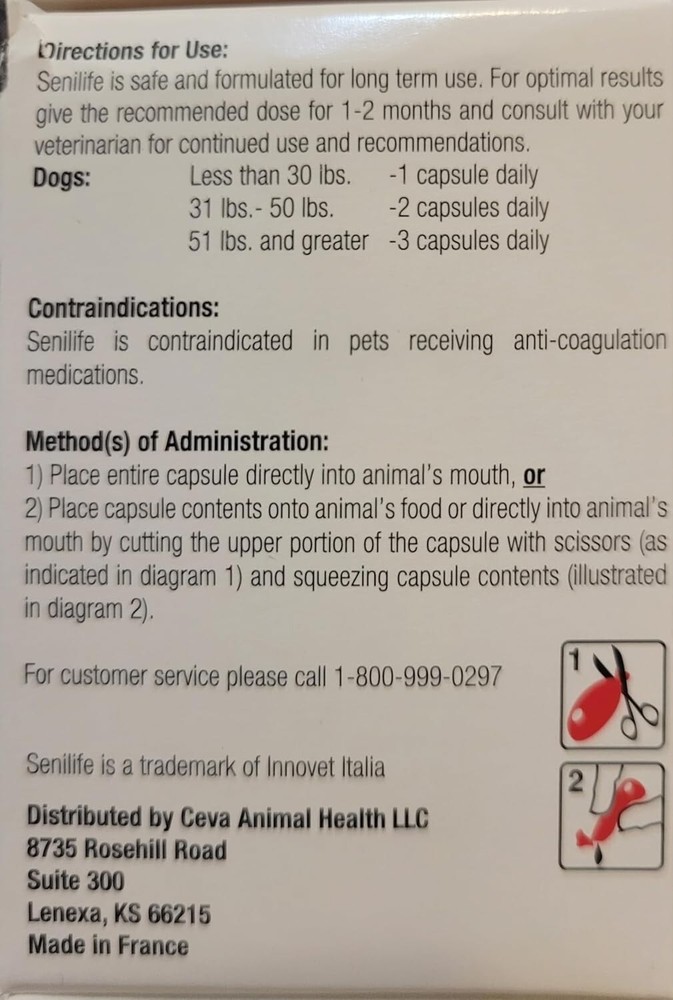 Ceva Senilife Capsule - 30 Count