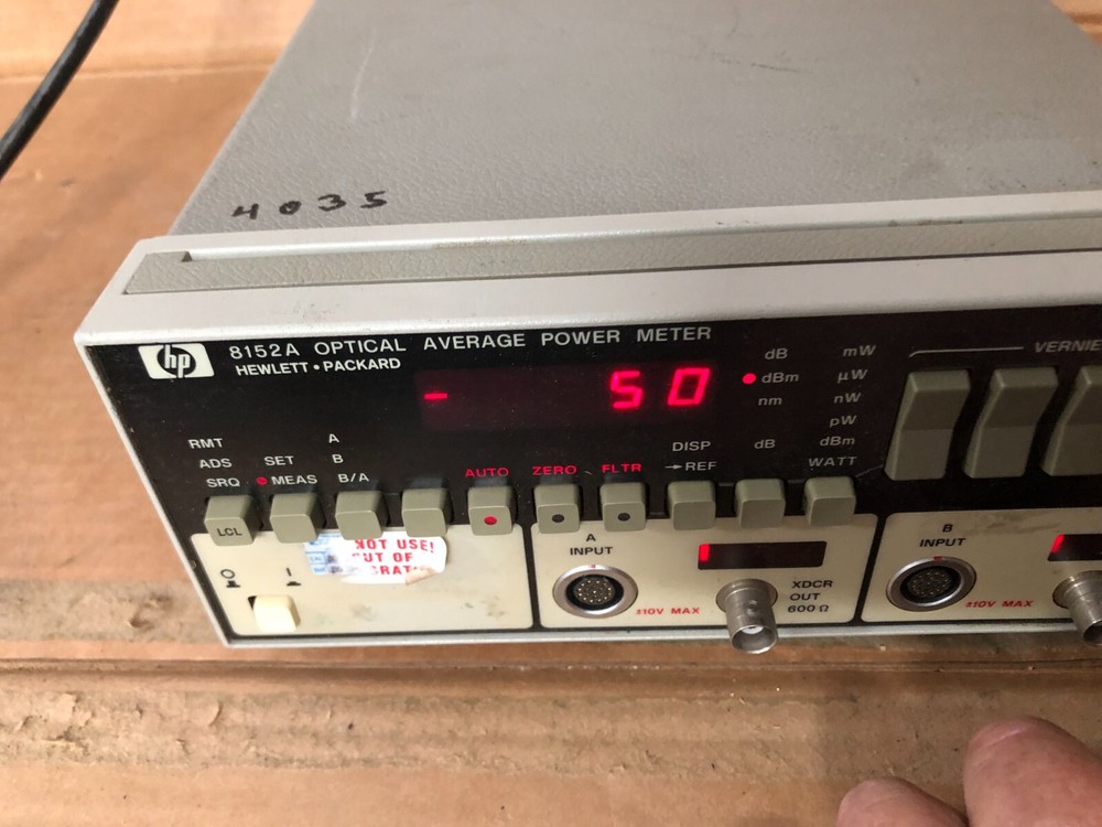HP 8152A Optical Average Power Meter