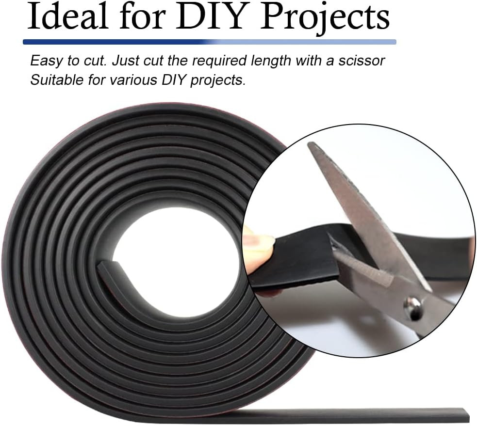 Neoprene Rubber Strips Self Adhesive Solid Rubber Sheets, Rolls & Strips for ...
