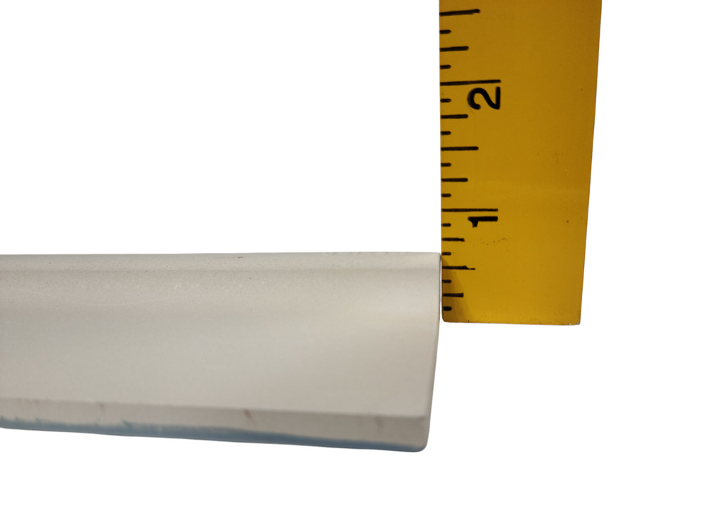 Blue Ceramic Tile Mud Cap Bullnose Curved Edge Subway Mudcap Mid Century Modern