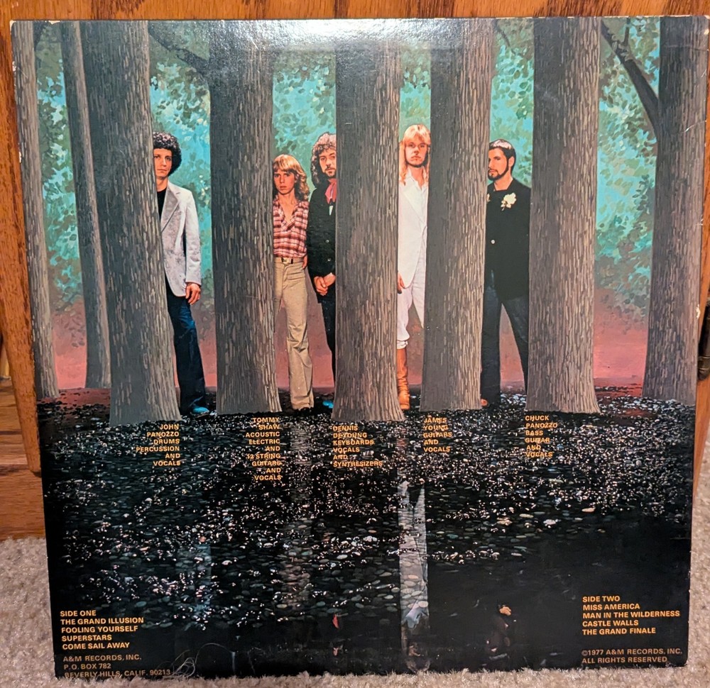Dennis DeYoung Signed LP - "The Grand Illusion"