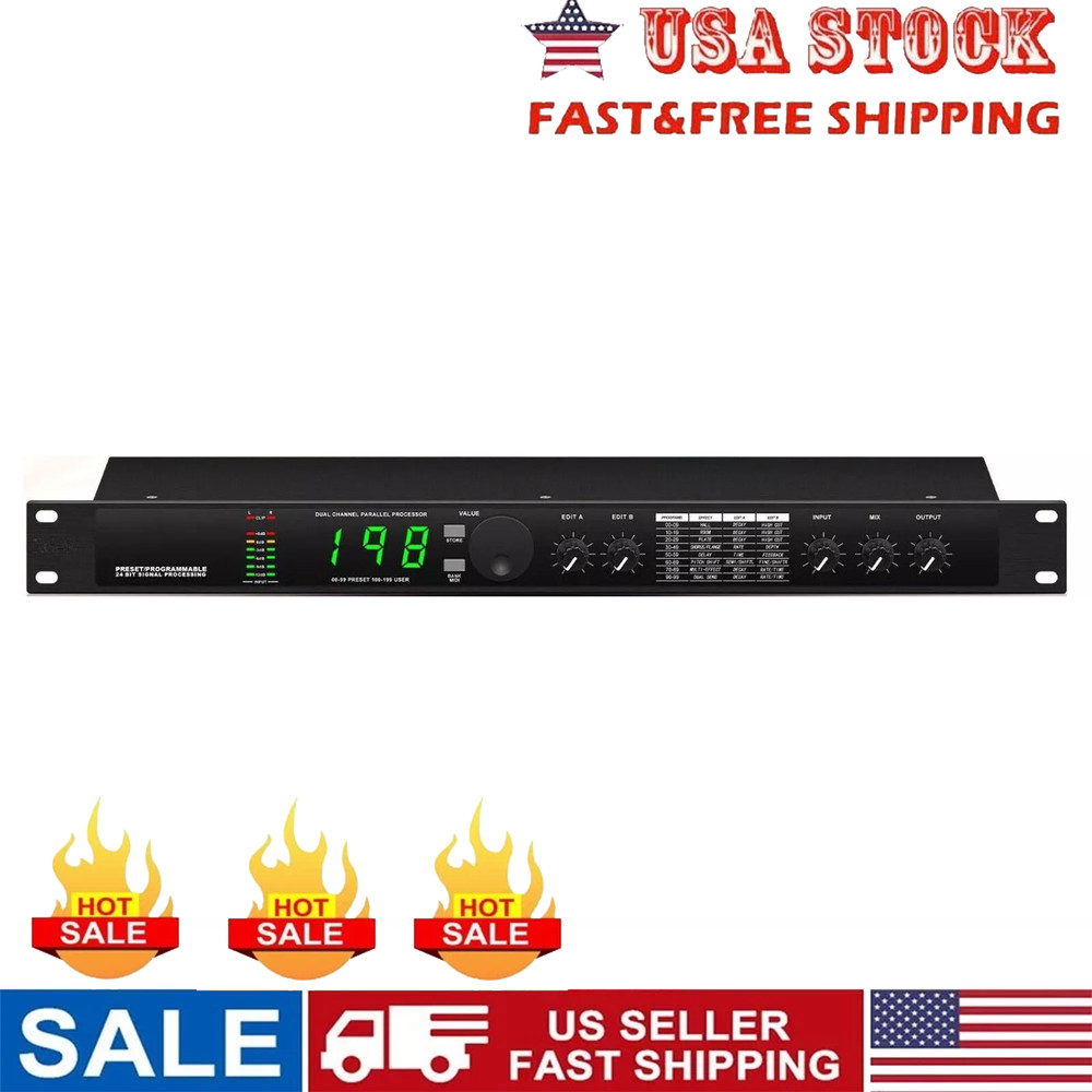 Digital Reverb Multi Effect DSP Processor Professional Audio Processor Equalize