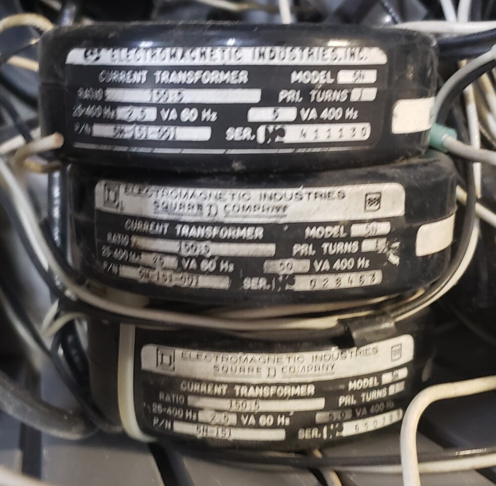 Square-D / IT, Inc. CURRENT TRANSFORMERS 150:5 or 100:1 two sizes
