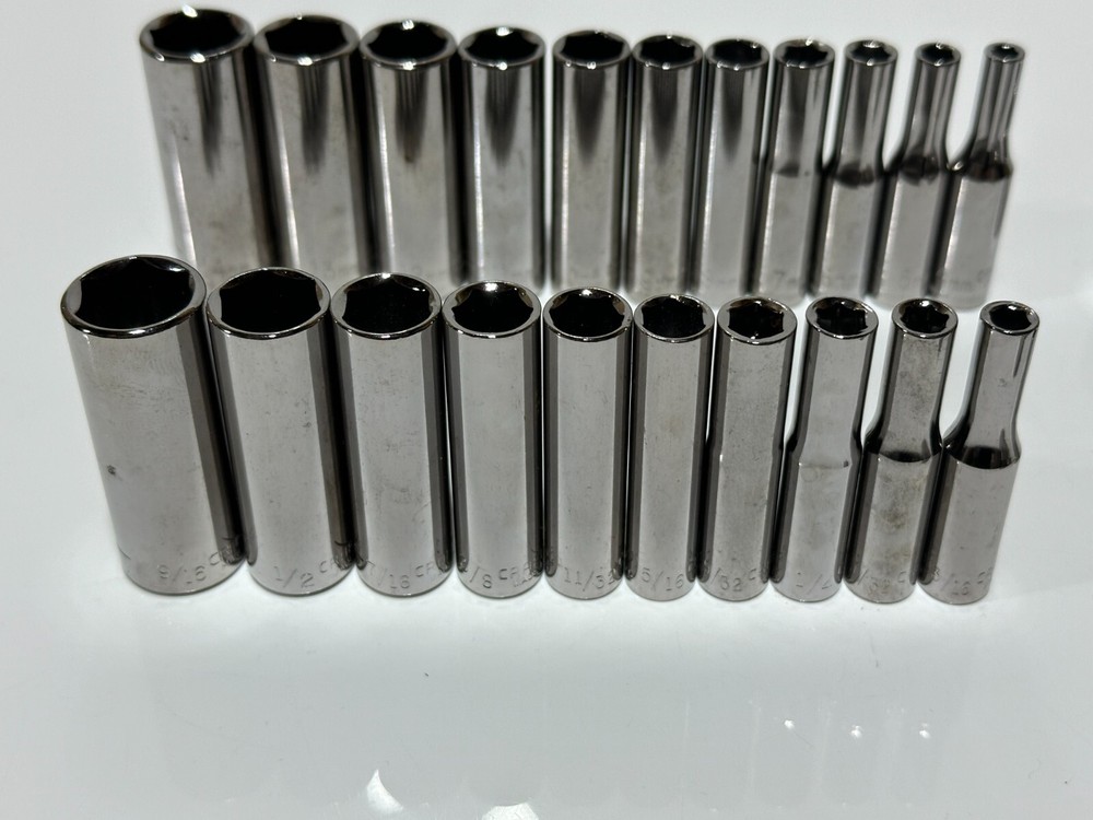 NEW Craftsman Tools USA 54pc 1/4” Drive Metric & SAE Deep & Shallow Socket Set