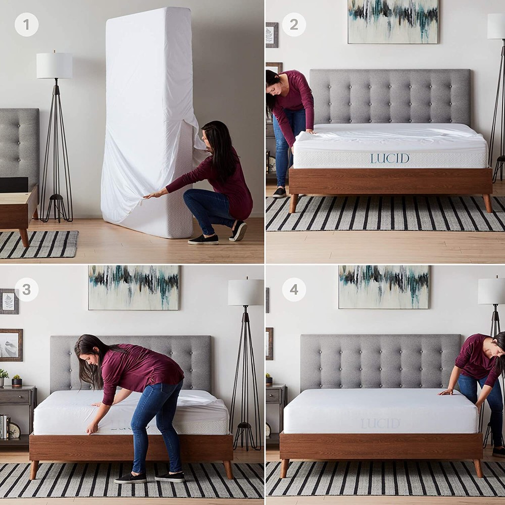 Zippered Mattress Protector Waterproof Completely Surrounds Matress Bedbug Proof