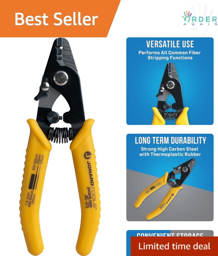 Fiber Optic Stripper Multi-Function Tool for Jacket Buffer Coating 3 Hole