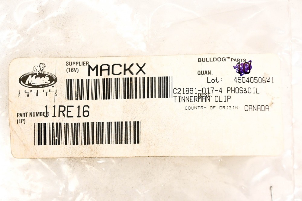 Mack 11RE16 Clip NOS
