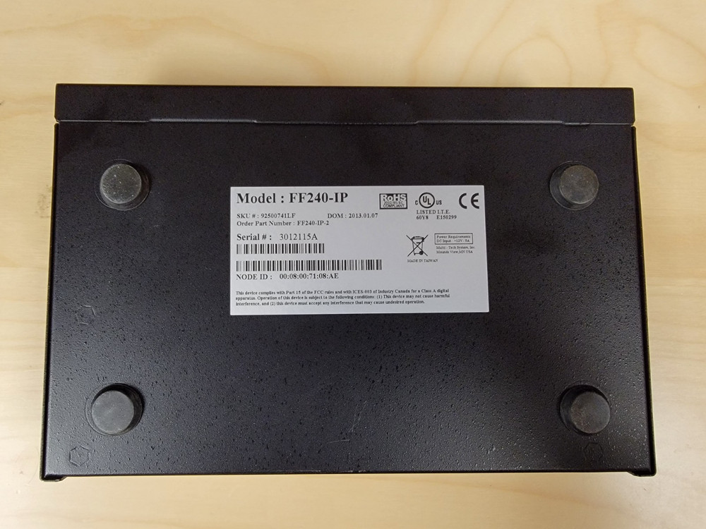 MultiTech FaxFinder FF240-IP Windows Fax Server Warranty