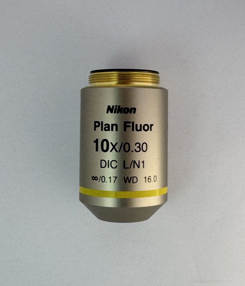 Nikon Plan Fluor 10×/0.30 ∞/0 DIC Microscope Objective Lens