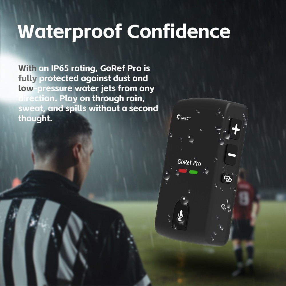 Bluetooth Football Soccer Referee Intercom Communication Interphone for 2 user