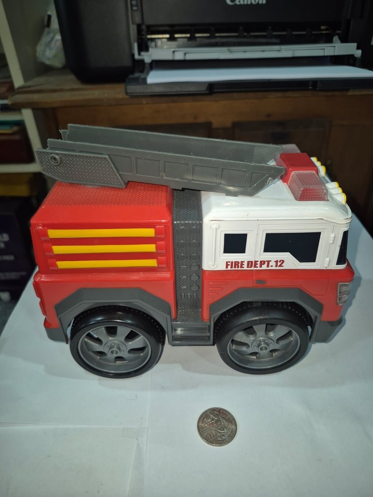 Kid Galaxy Red Pull Back Fire Truck OT5