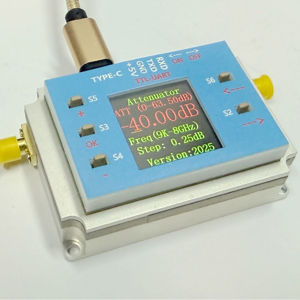 Digital Programmable Controlled Attenuator 60dB TFT Display SMA Connector #sz